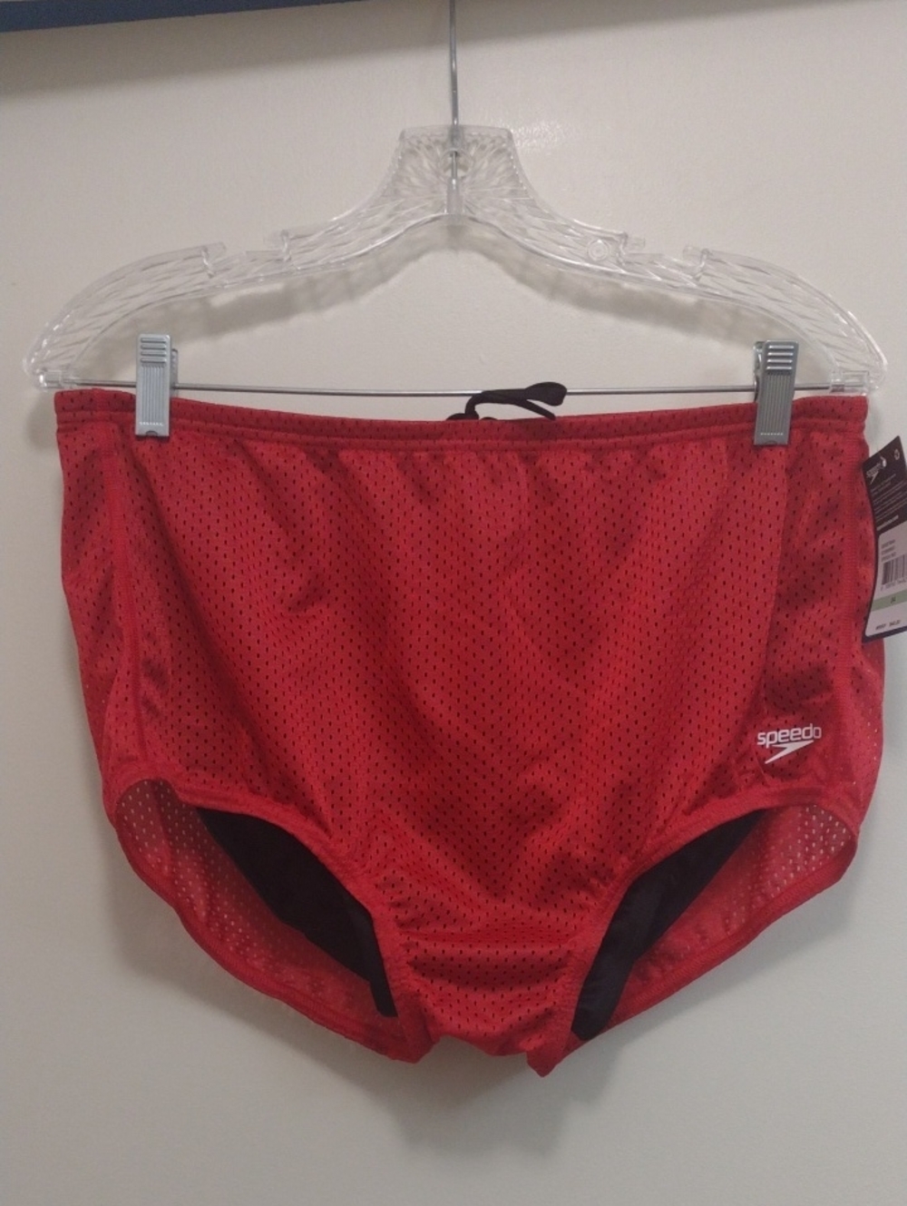Speedo Men's Red Swimwear (J1341)